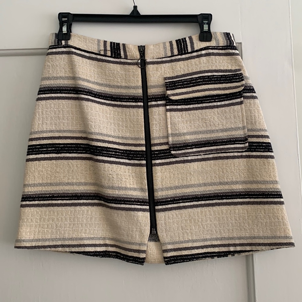 TopShop front zip skirt